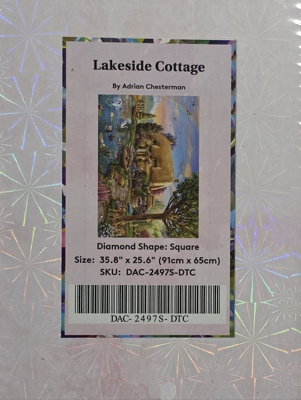 Diamond Art Club "Lakeside Cottage" by Adrian Chesterman – New & Sealed – Square